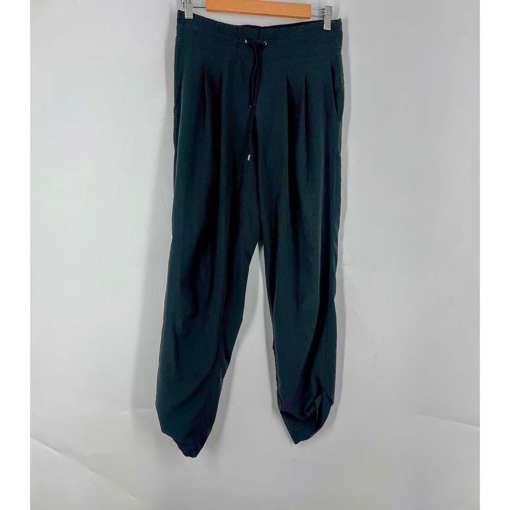 Prana Breathe Pleated Jogger Pants Womens XS Elastic Waist Drawstring Pocket